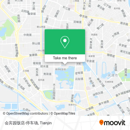 会宾园饭店-停车场 map