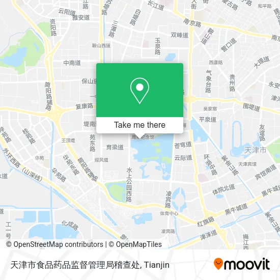 天津市食品药品监督管理局稽查处 map