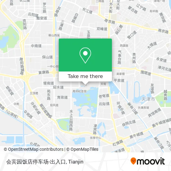 会宾园饭店停车场-出入口 map