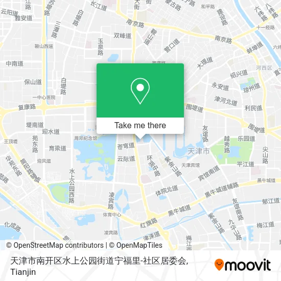 天津市南开区水上公园街道宁福里-社区居委会 map