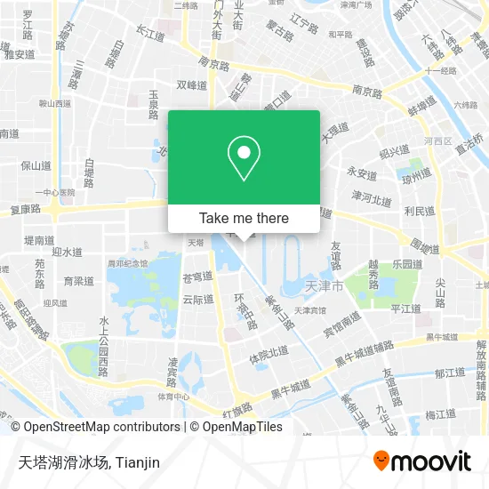 天塔湖滑冰场 map