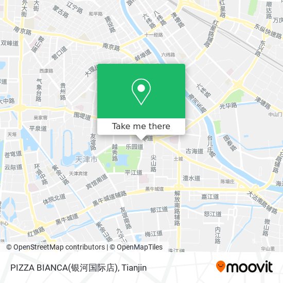 PIZZA BIANCA(银河国际店) map