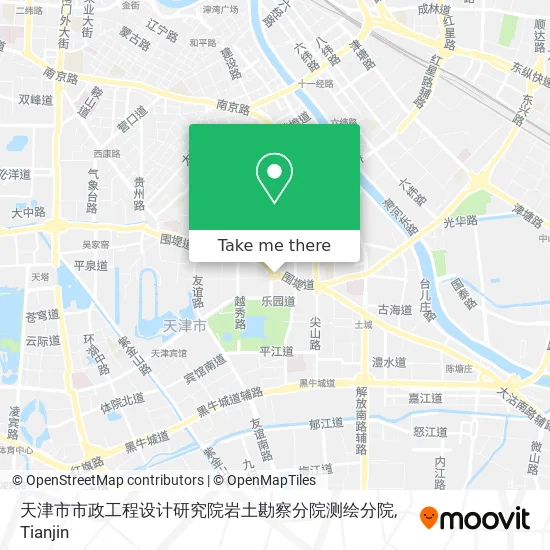 天津市市政工程设计研究院岩土勘察分院测绘分院 map