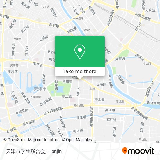 天津市学生联合会 map