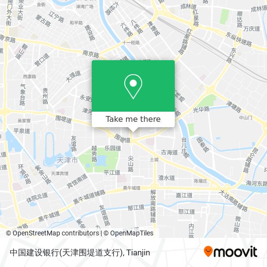 中国建设银行(天津围堤道支行) map