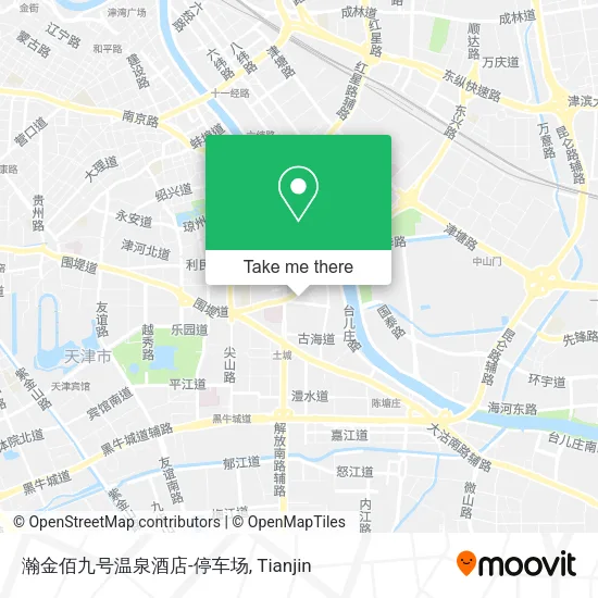 瀚金佰九号温泉酒店-停车场 map