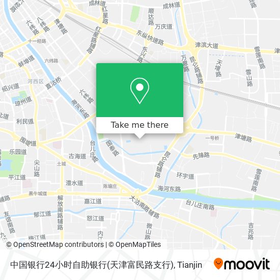 中国银行24小时自助银行(天津富民路支行) map