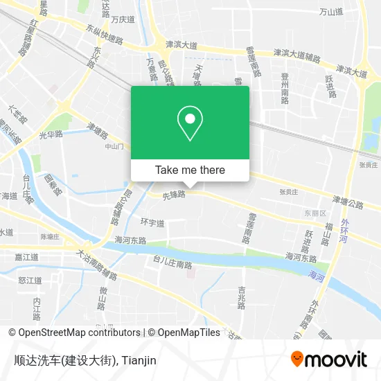 顺达洗车(建设大街) map