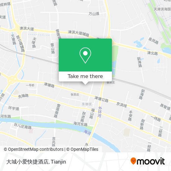 大城小爱快捷酒店 map