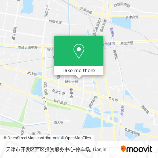 天津市开发区西区投资服务中心-停车场 map