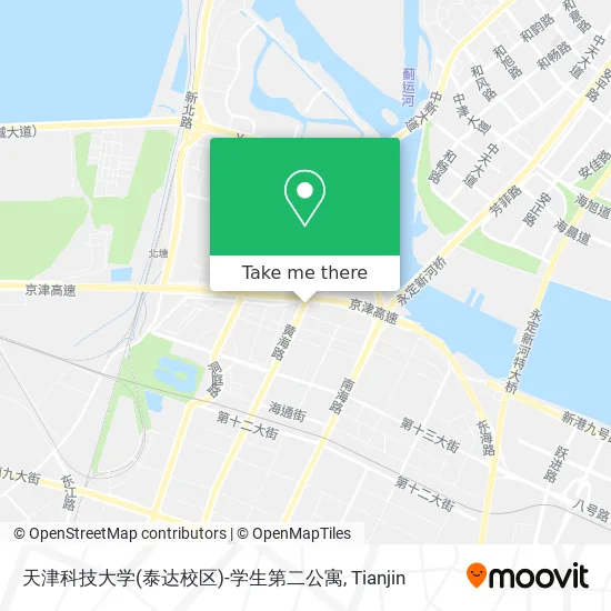 天津科技大学(泰达校区)-学生第二公寓 map