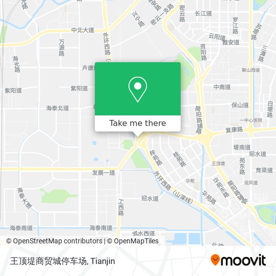 王顶堤商贸城停车场 map