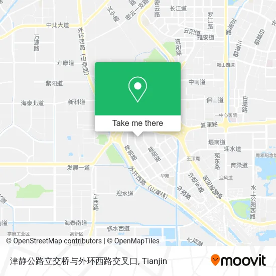 津静公路立交桥与外环西路交叉口 map