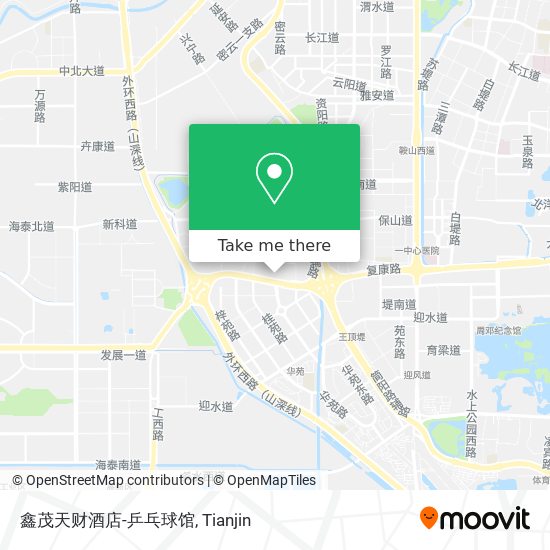 鑫茂天财酒店-乒乓球馆 map