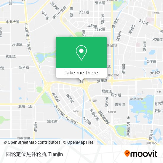四轮定位热补轮胎 map