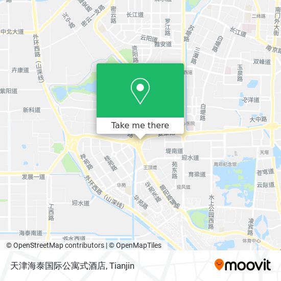 天津海泰国际公寓式酒店 map