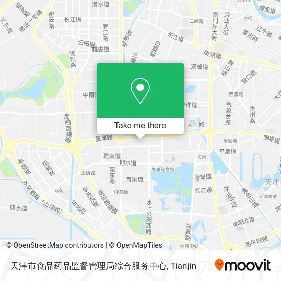 天津市食品药品监督管理局综合服务中心 map