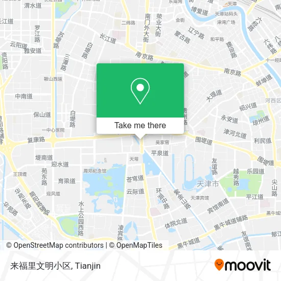 来福里文明小区 map