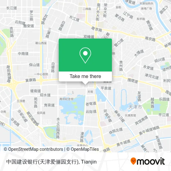 中国建设银行(天津爱俪园支行) map