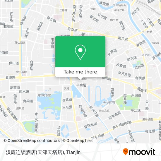 汉庭连锁酒店(天津天塔店) map