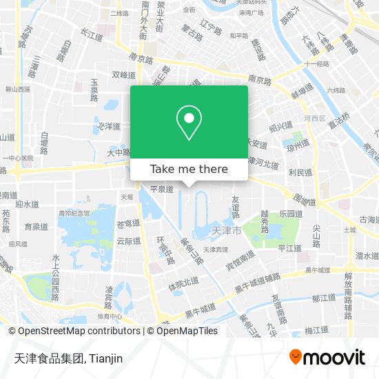 天津食品集团 map