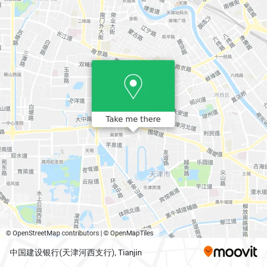 中国建设银行(天津河西支行) map