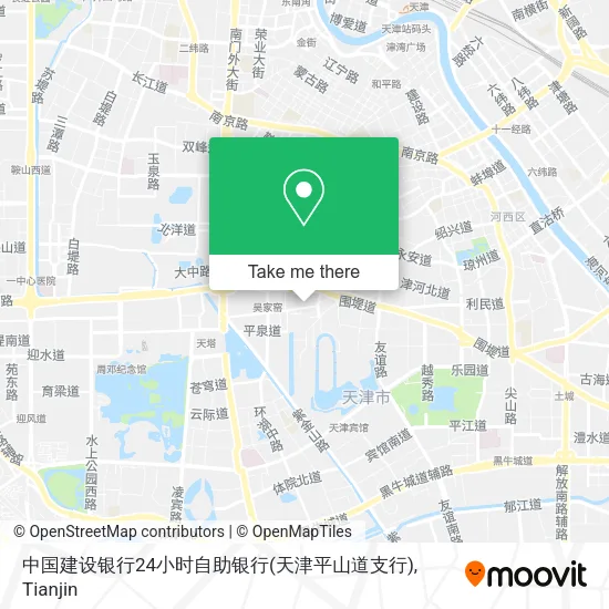 中国建设银行24小时自助银行(天津平山道支行) map