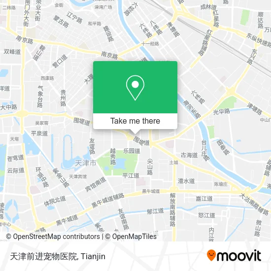 天津前进宠物医院 map