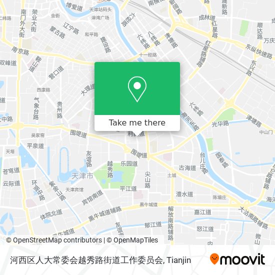 河西区人大常委会越秀路街道工作委员会 map