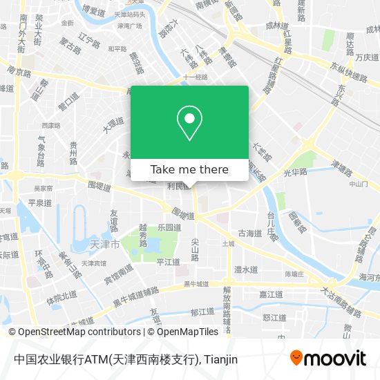 中国农业银行ATM(天津西南楼支行) map
