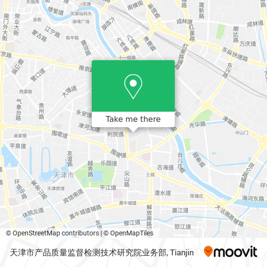 天津市产品质量监督检测技术研究院业务部 map