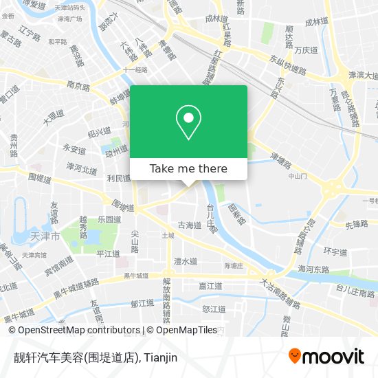 靓轩汽车美容(围堤道店) map