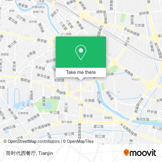 简时代西餐厅 map