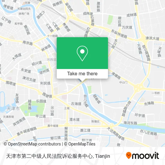 天津市第二中级人民法院诉讼服务中心 map
