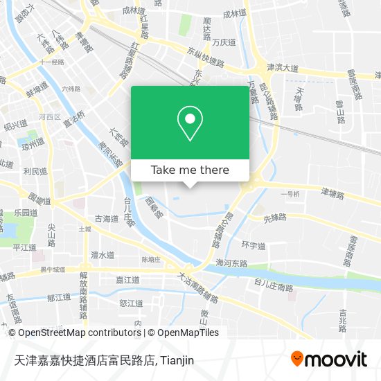 天津嘉嘉快捷酒店富民路店 map