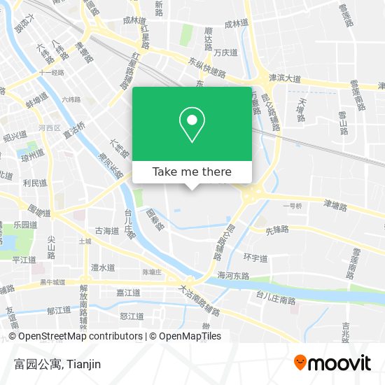 富园公寓 map