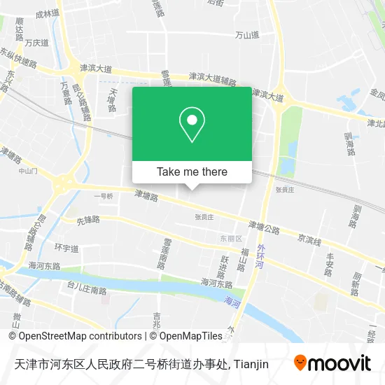 天津市河东区人民政府二号桥街道办事处 map