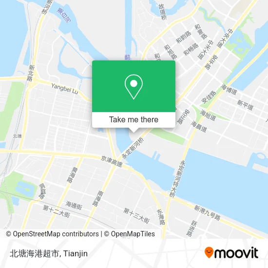 北塘海港超市 map