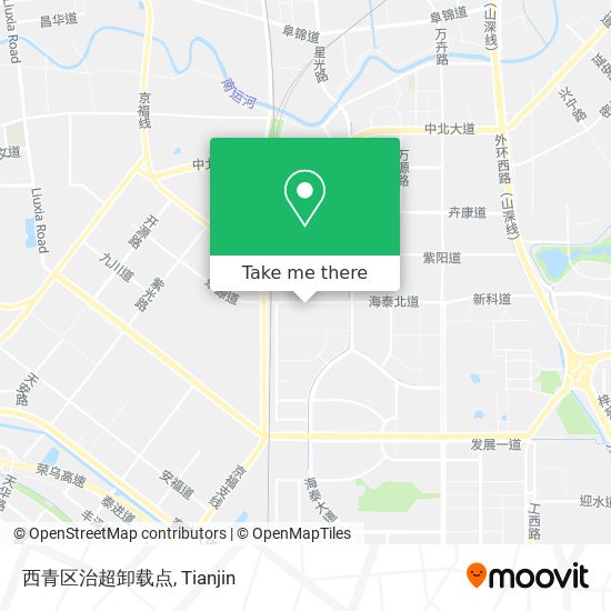 西青区治超卸载点 map