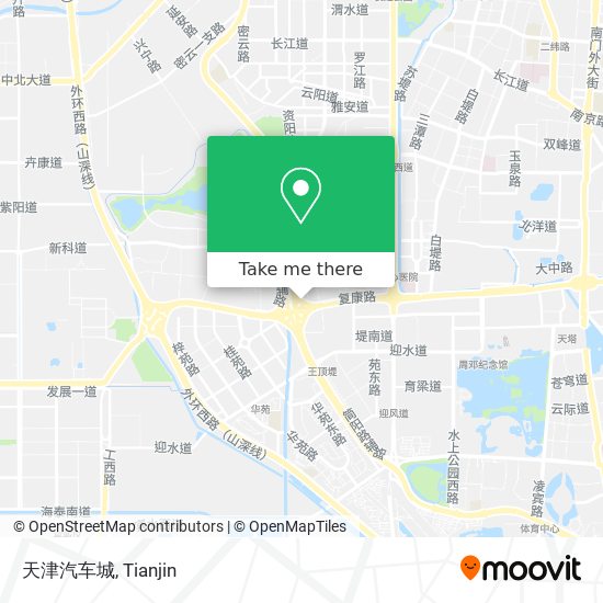 天津汽车城 map