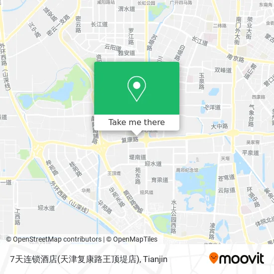7天连锁酒店(天津复康路王顶堤店) map