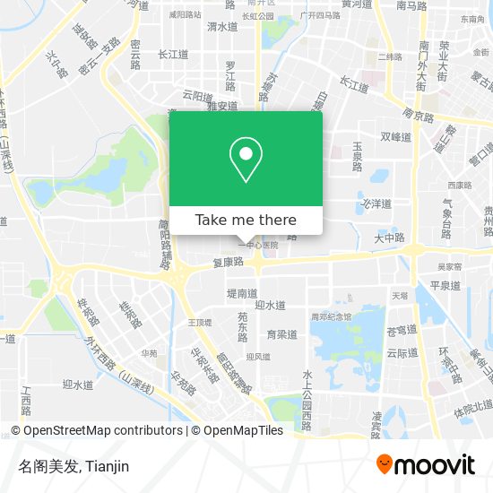名阁美发 map