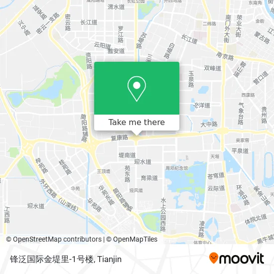 锋泛国际金堤里-1号楼 map