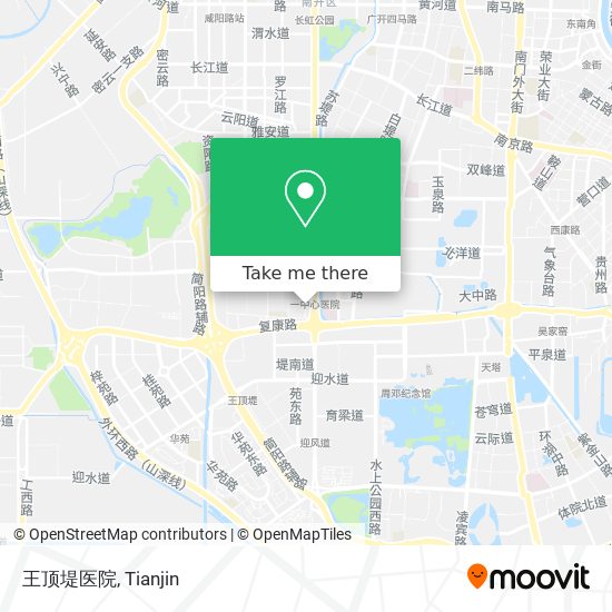 王顶堤医院 map