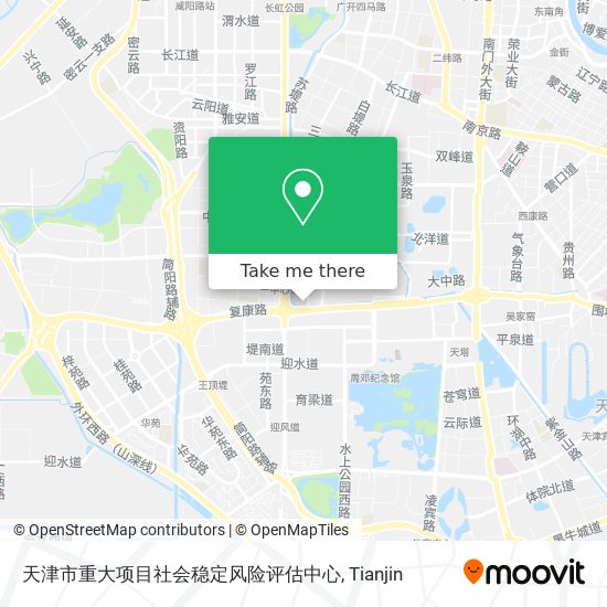 天津市重大项目社会稳定风险评估中心 map