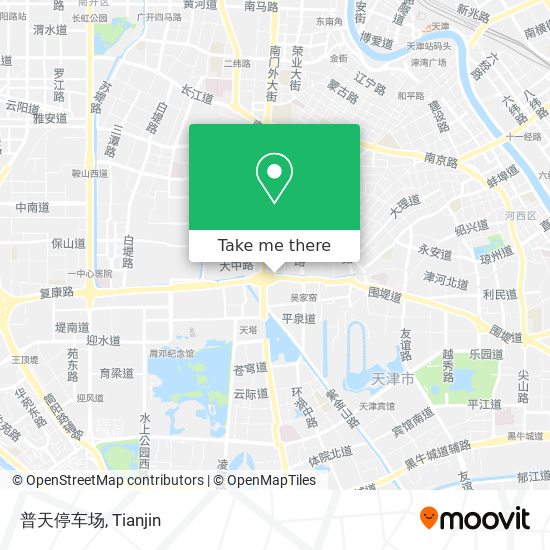 普天停车场 map