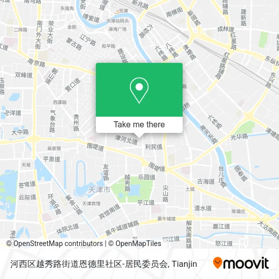 河西区越秀路街道恩德里社区-居民委员会 map