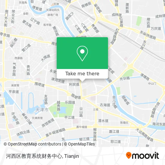 河西区教育系统财务中心 map