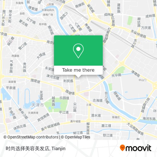 时尚选择美容美发店 map