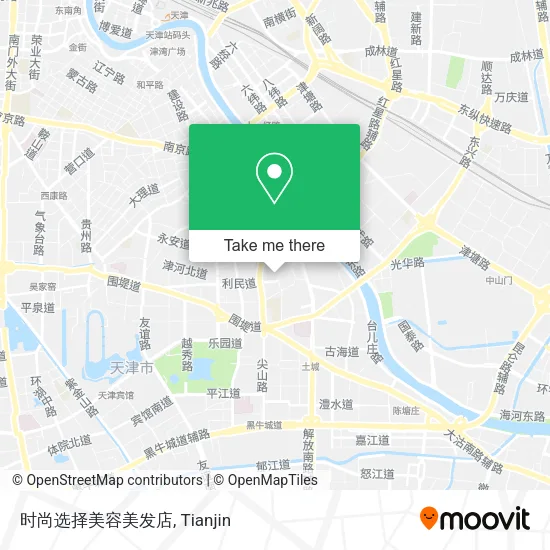 时尚选择美容美发店 map